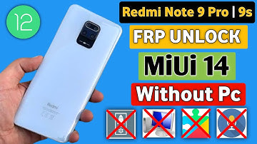 Redmi Note 9s Frp Bypass | Miui 14 Frp Bypass | Redmi Note 9 Pro Frp Bypass | New Trick 2024
