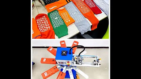 Automatic Screen Printing Machine For Socks Anti Slip Silicone Dotting And Puff Printing To Pakistan
