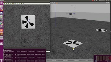 Drone camera-guided landing in Gazebo / ROS
