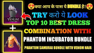 TOP 1 PHANTHOM SAMURAI BUNDLE COMBINATION WITH VENOM HAIR FOR ALL PLAYERS IN FREE FIRE AUDIENCE