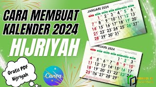 HOW TO ‼️ Create a Complete 2024 Hijri Calendar | Create a 2024 Hijri Calendar screenshot 3