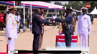 Winners of awards during KDF pass out parade in Eldoret