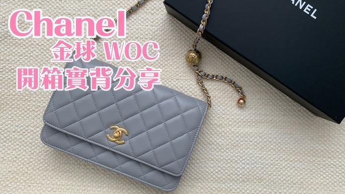 CHANEL 22C PEARL CRUSH WALLET ON CHAIN