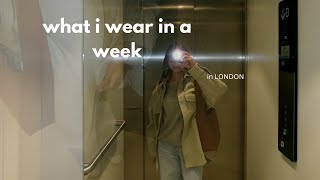 what i wear in a week in london | antoinette