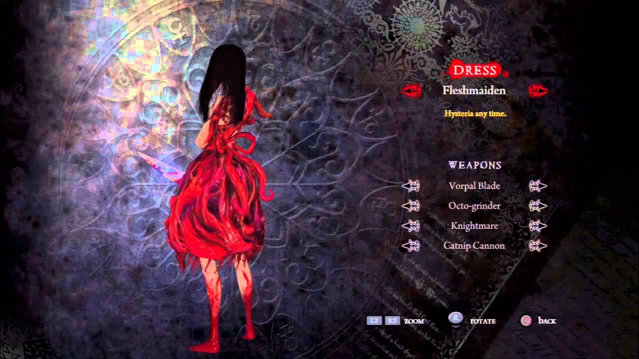 Alice:Madness Returns ALL DLC DRESSES AND WEAPONS! 