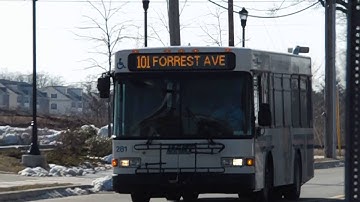 DART First State Gillig Advantage 281 on route 101 in Dover Delaware at the Transit Center