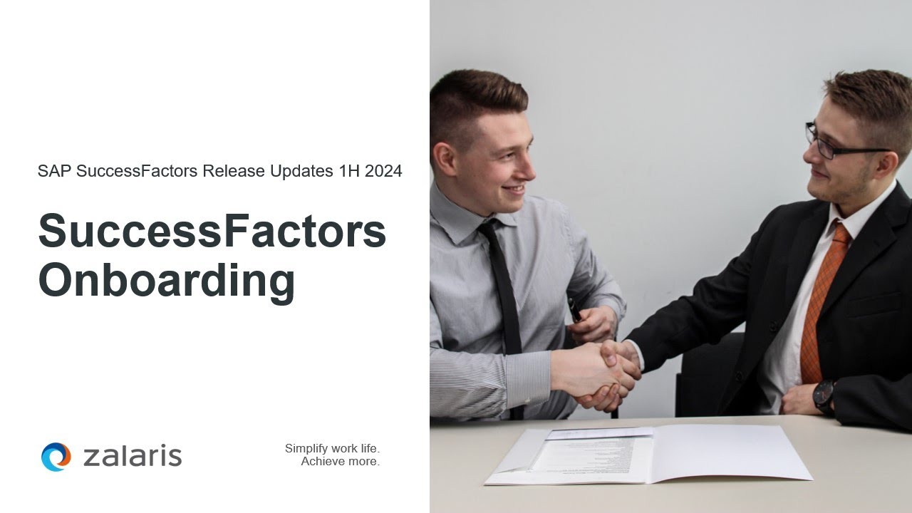 SuccessFactors Onboarding | SAP 1H 2024 Release Updates & Key ...