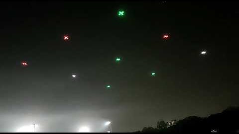 BotLab Dynamics- Drone swarm testing in the night @ IIT Delhi
