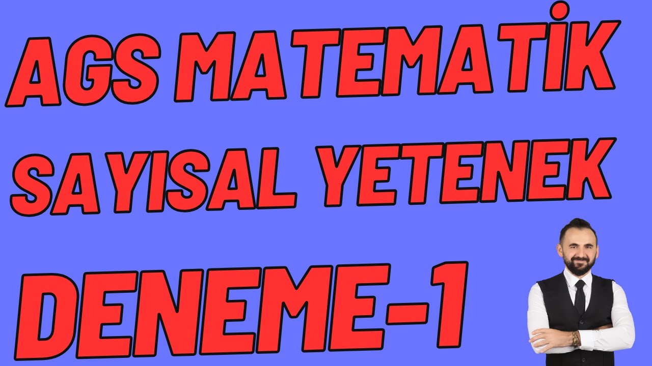 AGS Sayısal Yetenek Deneme -1 | AGS Matematik Sayısal Yetenek | Marka Yayınları #ags2025 #ags2026