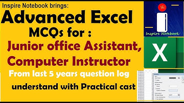 JOA IT,  30+ ,Advanced  Excel Questions | MS Excel for Computer instructor | महत्वपूर्ण कंप्यूटर MCQ