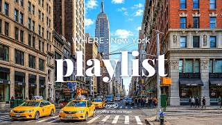 [playlist] 𝐏𝐥𝐚𝐲𝐥𝐢𝐬𝐭 | New York morning commute energy boost🗽 Upbeat & powerful work pop.zip🎧 Hip