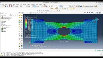 Abaqus Tutorial Videos - Static Analysis of Plate with Notch In Abaqus