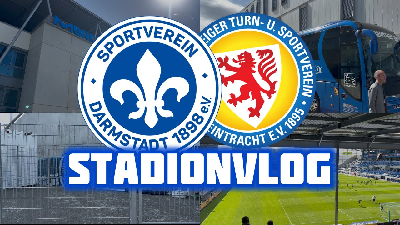 Mein ERSTER Besuch im MERCK Stadion 🤩 SV Darmstadt 98 vs Eintracht Braunschweig Stadionvlog 🔥