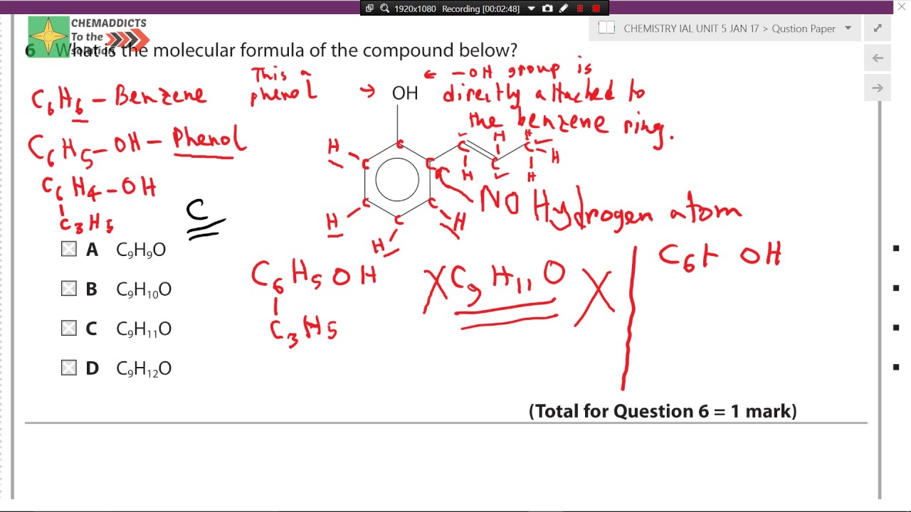 How to write Molecular Formula of Aromatic Compounds? - YouTube