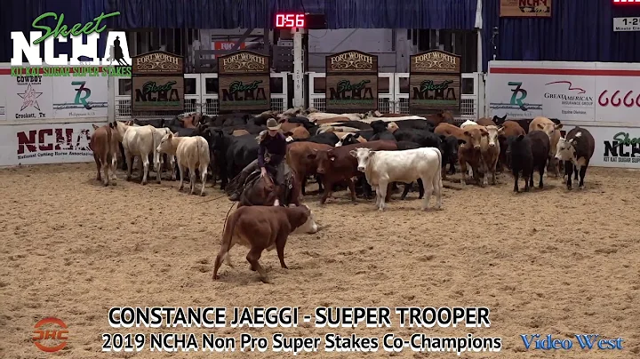 Constance Jaeggi Sueper Trooper 2019 NCHA Non Pro ...