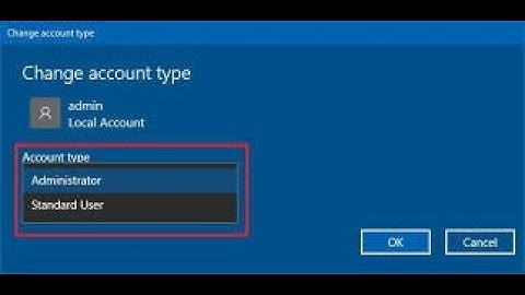 How To Change An Admin Account To Standard User In Windows 10