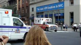Two Ambulances Meet at Intersection Code 3