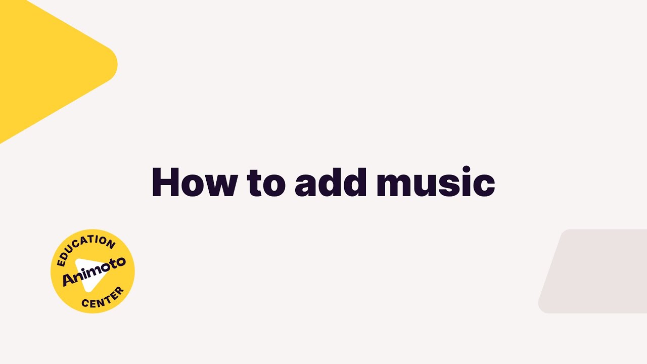 Tutorial: How to add music to your video in Animoto