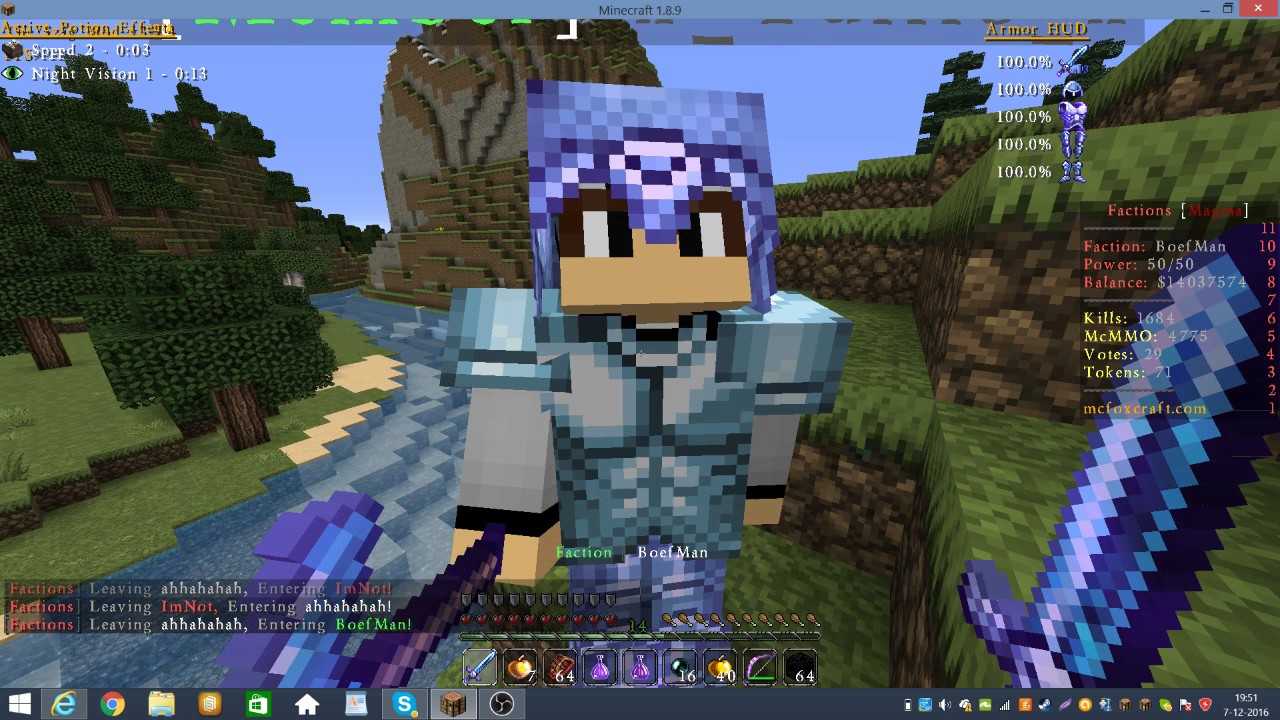 That chase was intense! -  Foxcraft Factions