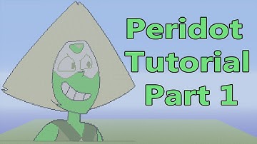 Minecraft Pixel Art Tutorial | Peridot Part 1 (Steven Universe)