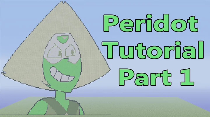 Minecraft Pixel Art Tutorial | Peridot Part 1 (Steven Universe)