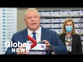 Coronavirus: Ontario Premier Doug Ford provides COVID-19 update | LIVE