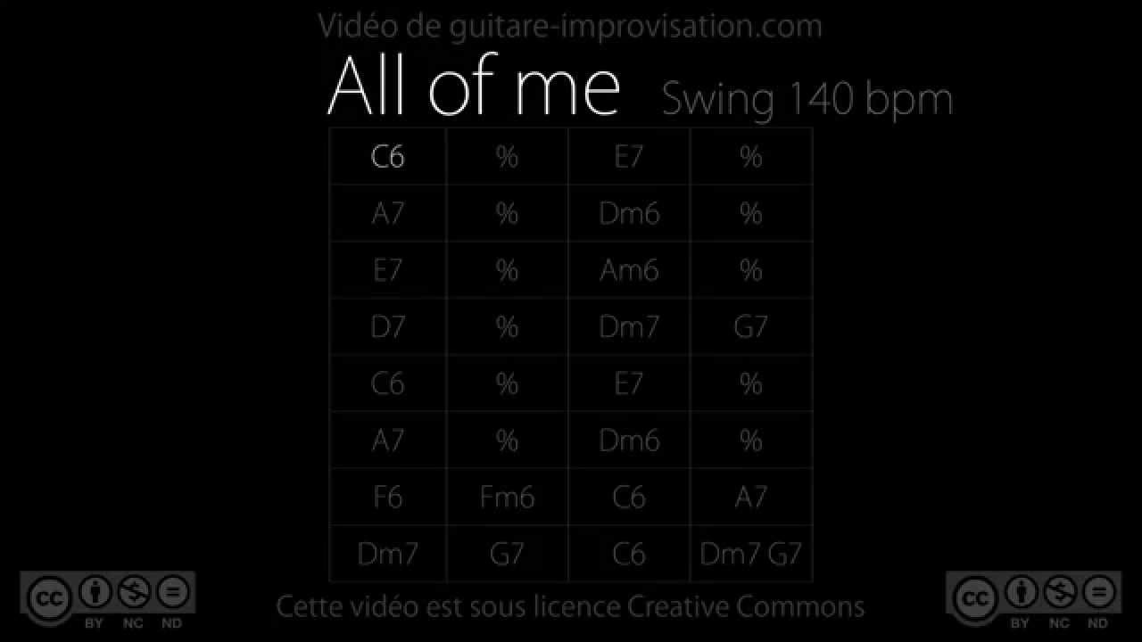 All of Me : Backing Track (140 bpm)