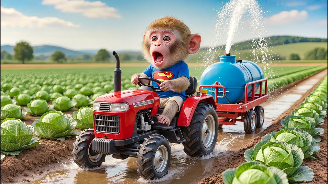 Monkey Nana the Tractor and the Unexpected Adventure of Cabbage – NANA MONKEY LIFE