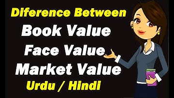 Book Value VS Face Value VS Market Value ? Urdu / Hindi