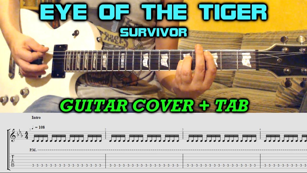 eye of the tiger guitar pro tab download