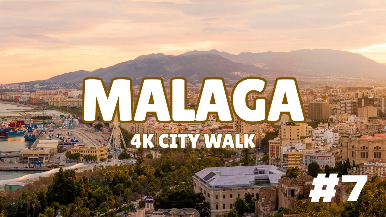 Malaga Morning Walk Las Chapas 4K | No talking | Ambient sound | Spain