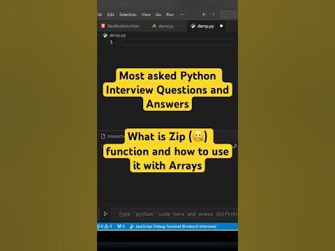 What is Zip function and how to use that with Arrays in Python #shorts ...