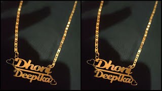 deepika name pendant 