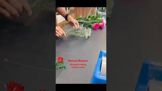 Bouquet making tutorial vedio ❤️🌹💕💕 #flowermakingtutorial #ihavethisthingwithplants #diyflowers