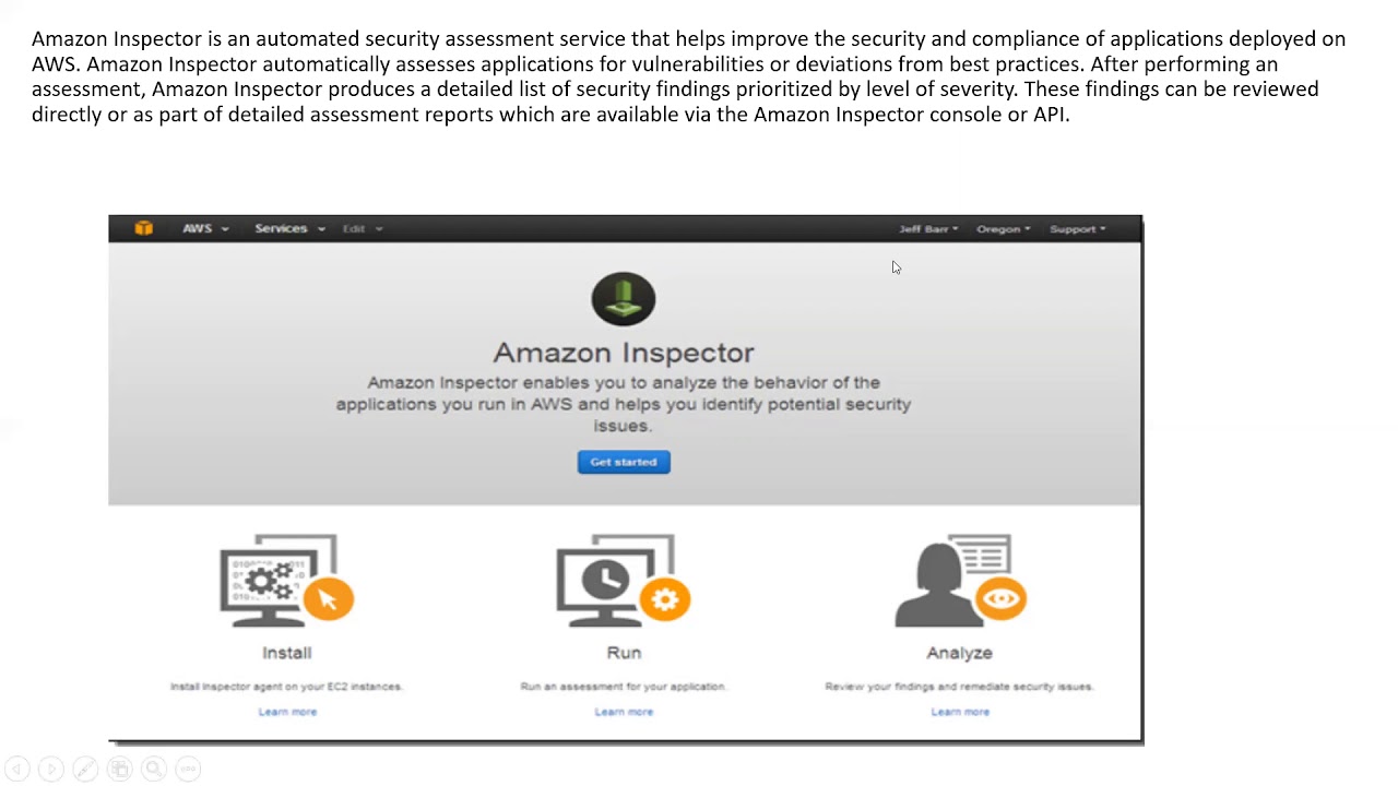 Amazon Inspector Screen Amazon Inspector - YouTube