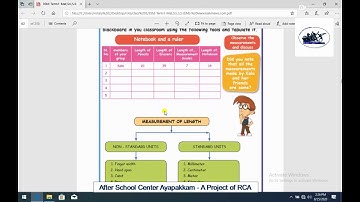 Rotary Club of Ambattur Class 3rd Maths Measurement Part 2 Measuring with simple tool