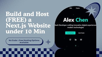 Build a Next.js Website in 10 Minutes Without Coding 🚀 (No Code + Free Hosting)