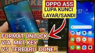 Oppo A5s Format Unlock || Lupa Kunci Layar One Click MRT Key V5 Update Terbaru Done..!