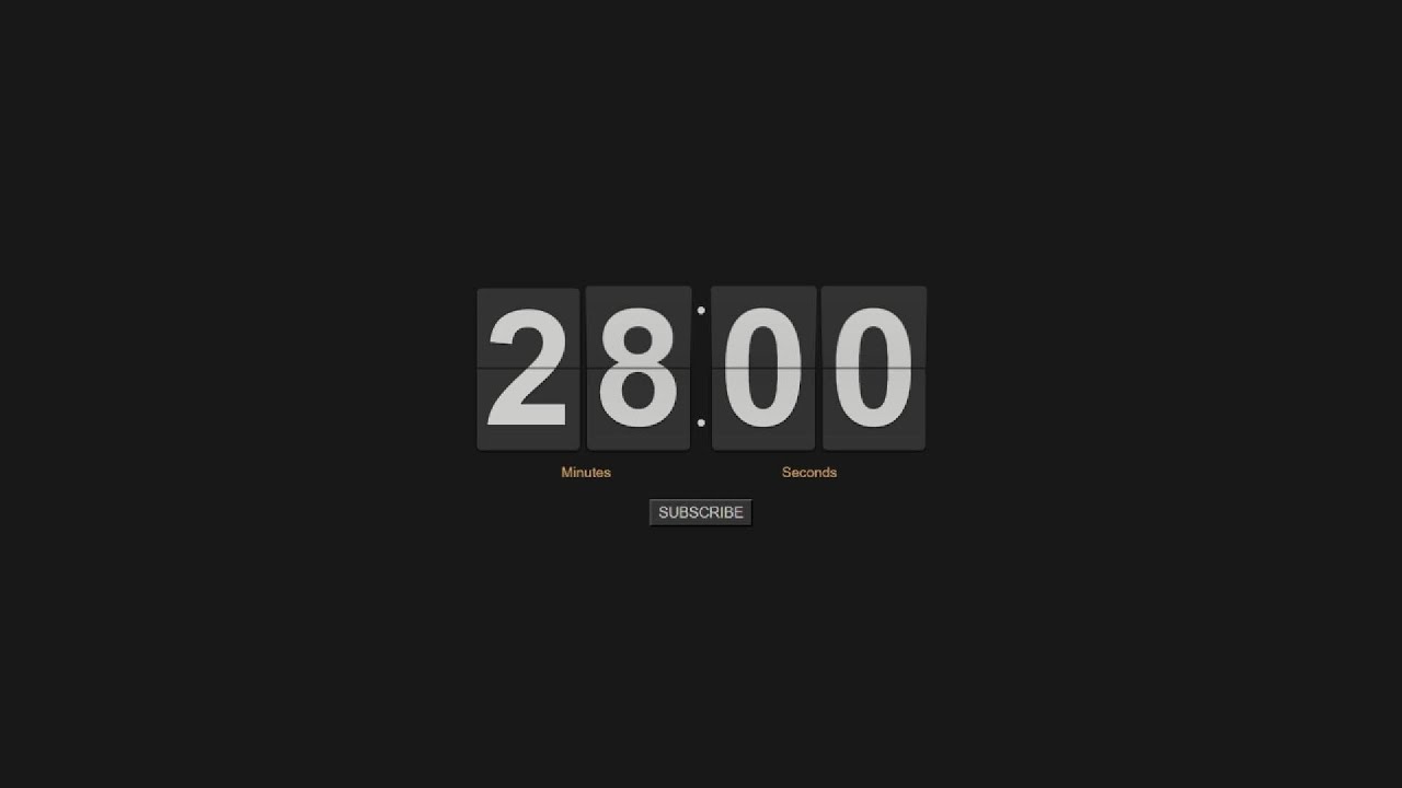 28 Minute Countdown Timer ⏳ - YouTube