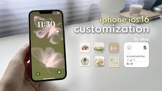 Customise my iPhone 14 💌 aesthetic setup & cute accessories ˖ ꒰ widgets, custom icons ꒱