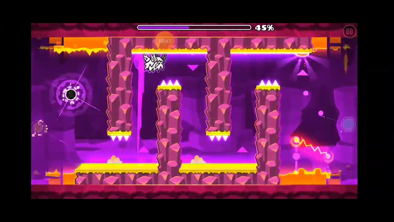 bug de geometry dash en fingerdash - YouTube