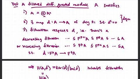 SS 9 - Cohomology spectral sequence for a filtration