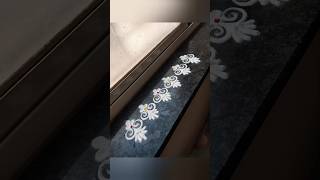 simple rangoli easy border rangoli #trending #ytshorts #reachmore #shortfeed border rangoli design