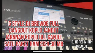 Review SET DJ BREWOG Beserta DANGDUT JANDUT GANJELTO Lengkap ! Untuk KORG PA 600 KEATAS