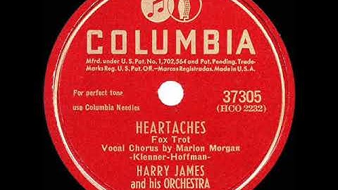 1947 HITS ARCHIVE: Heartaches - Harry James (Marion Morgan, vocal)