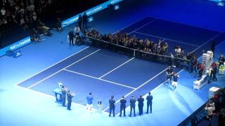 Barclays ATP World Tour Final 2011 - Roger Federer Cup Ceremony