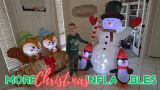NEW Amazon Christmas Inflatables!! 🎄🎅☃️ #inflatable #christmas #blowup #unbox #amazon 