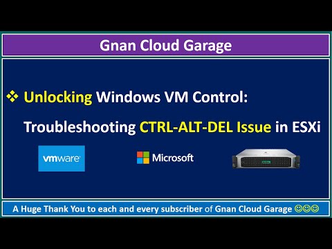 Unlocking Windows VM Control: Troubleshooting CTRL-ALT-DEL Issue in ESXi