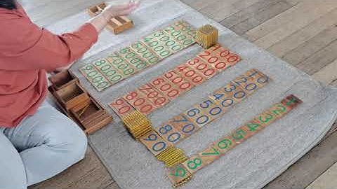 Golden Bead Material: Decimal Layout