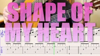 TUTO - SHAPE OF MY HEART #tablature #tutoguitar